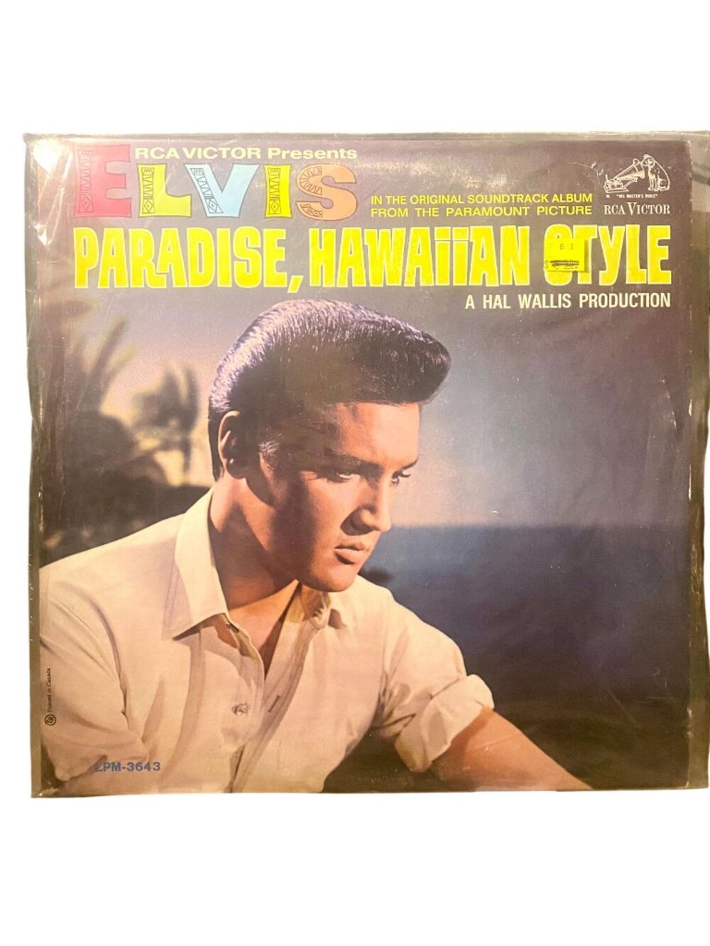 Elvis Presley Paradise Hawaiian Style Soundtrack Vinyl LP RCA Victor LPM-3643